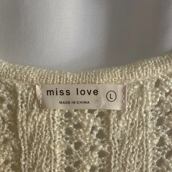 miss love knit vest / L / NWOT - Picture 2 of 8